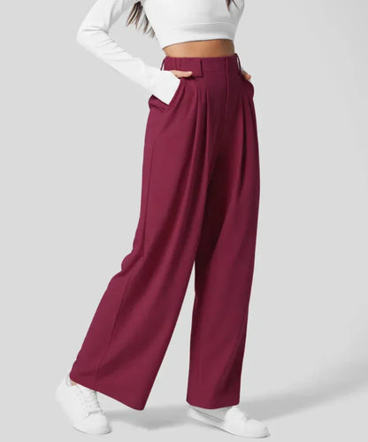 Kathy™ - Elegant Elasticated High Waisted Trousers