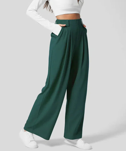 Kathy™ - Elegant Elasticated High Waisted Trousers