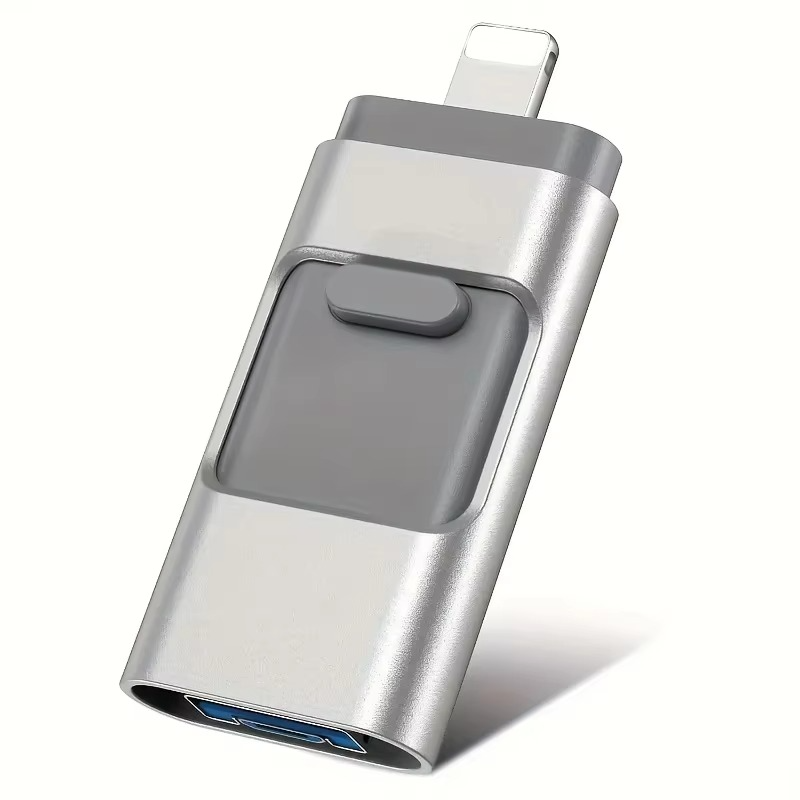 MemoryMax™  | 4-in-1 Flash Drive (Any Device: USB-C, Lightning, USB-A, and Micro-USB)