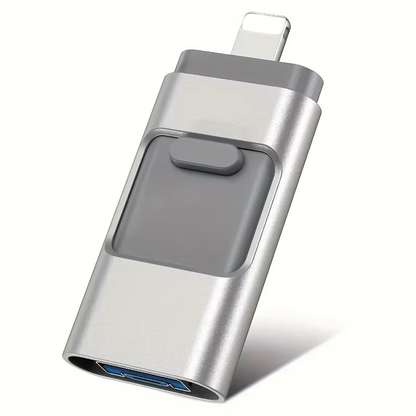 MemoryMax™  | 4-in-1 Flash Drive (Any Device: USB-C, Lightning, USB-A, and Micro-USB)