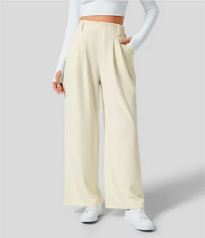 Kathy™ - Elegant Elasticated High Waisted Trousers