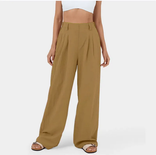 Kathy™ - Elegant Elasticated High Waisted Trousers