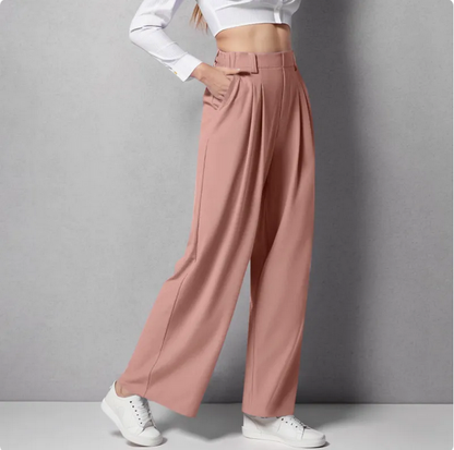 Kathy™ - Elegant Elasticated High Waisted Trousers
