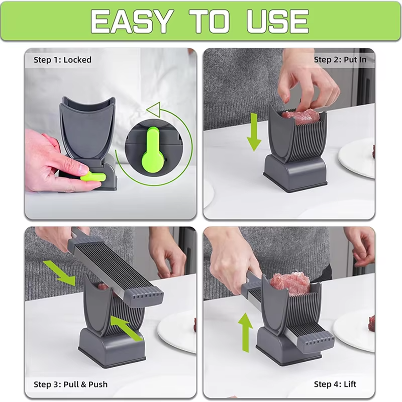 SlicePro™ - Meat Slicer Set | Manual, Thin Slices & Multi-Function
