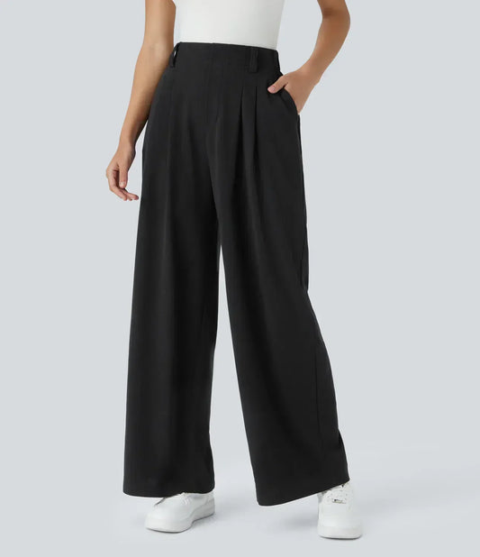 Kathy™ - Elegant Elasticated High Waisted Trousers